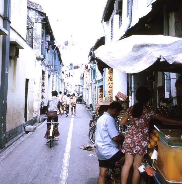 Narrow Street off North Bridge Road, Singapore